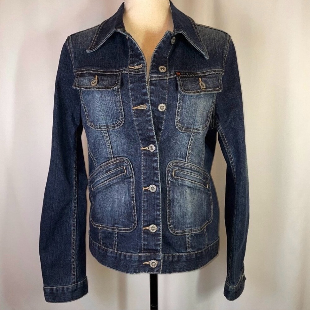 Parasuco Denim Jacket Dark Wash Size Medium